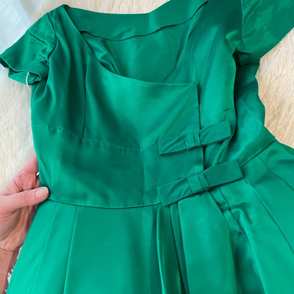 1959 NWT! Satin Cocktail Dress - Picture 13 of 14